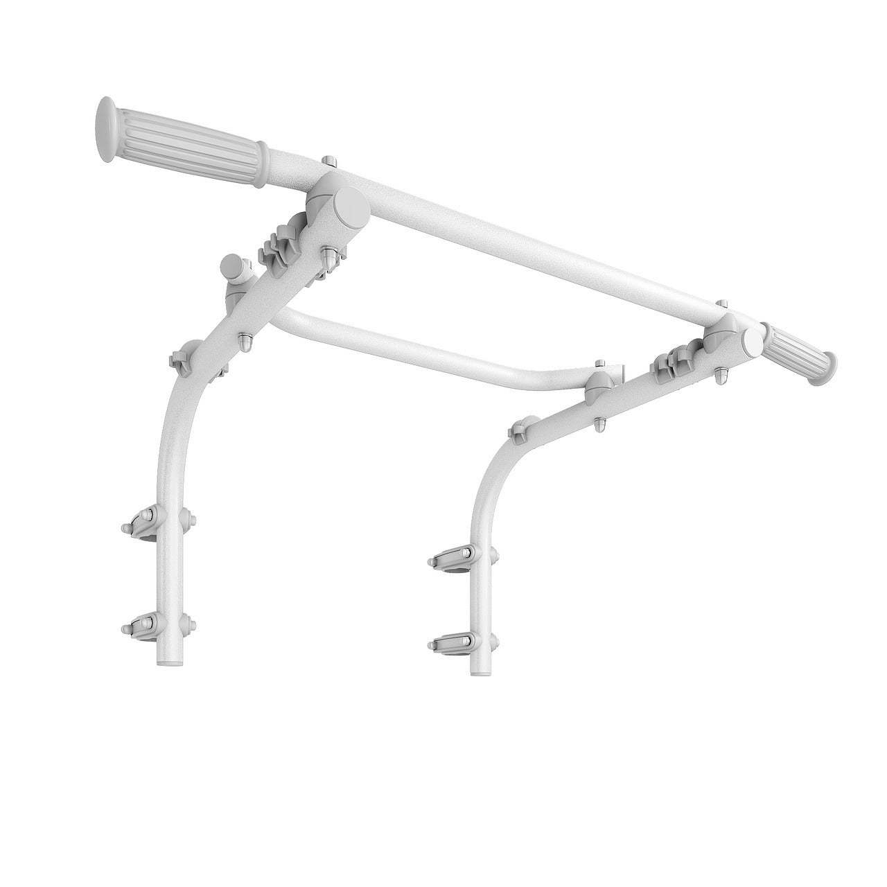 White chin up frame on a white background