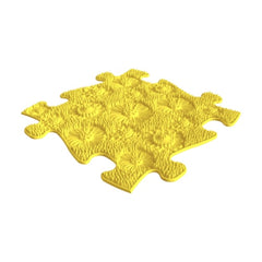 Yellow textured interlocking puzzle floor mat for kids and adults - sensory foot massage mat - buy in Australia