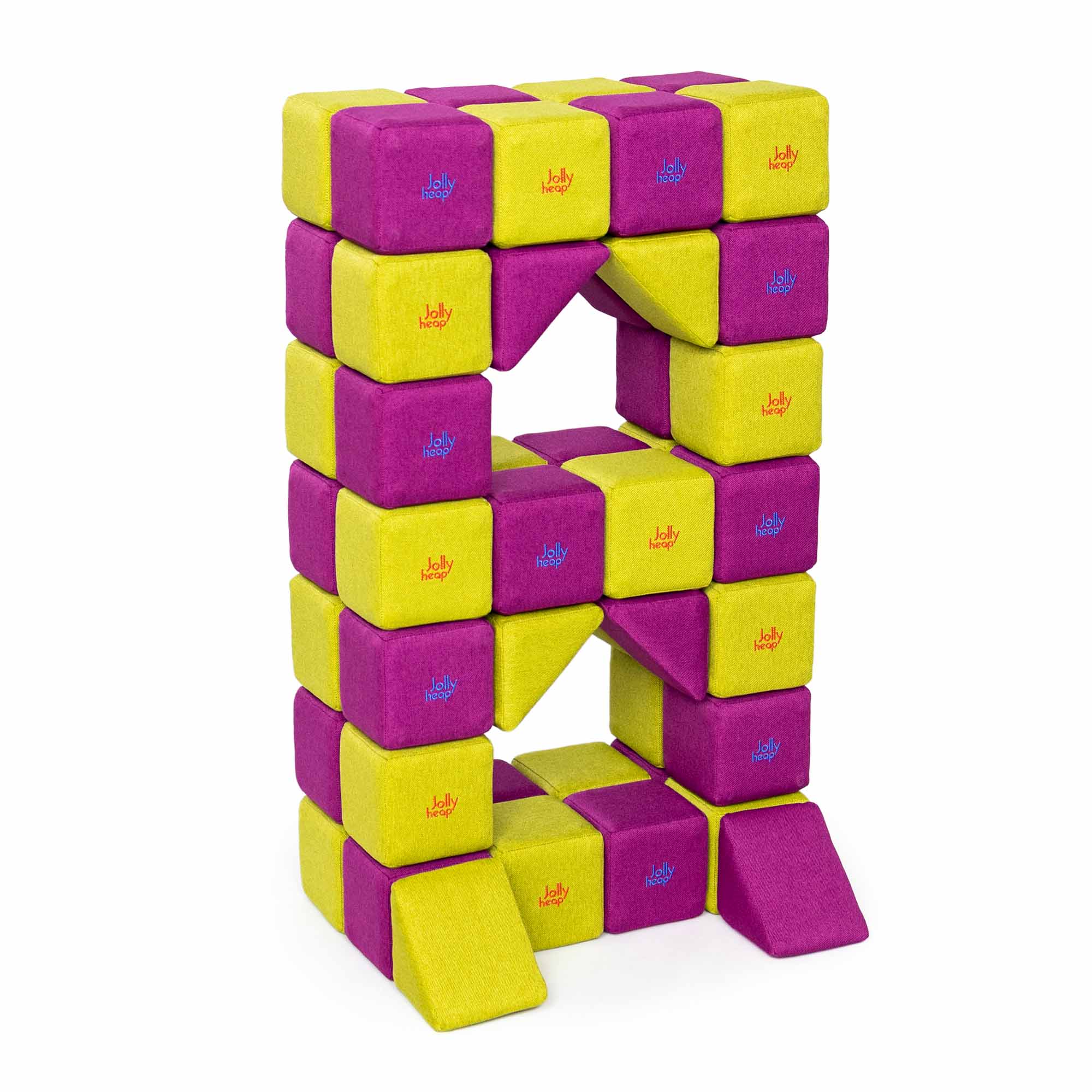 jolly heap , magnet blocks soft play toys