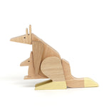 Load image into Gallery viewer, Kangaroo-animal-toy-wooden
