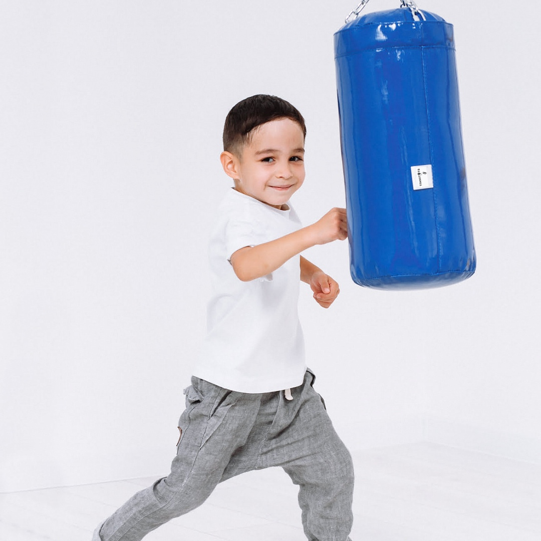 Kids boxing bag by Tinnitots