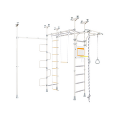 Swing crossbar with Ninja monkey bar