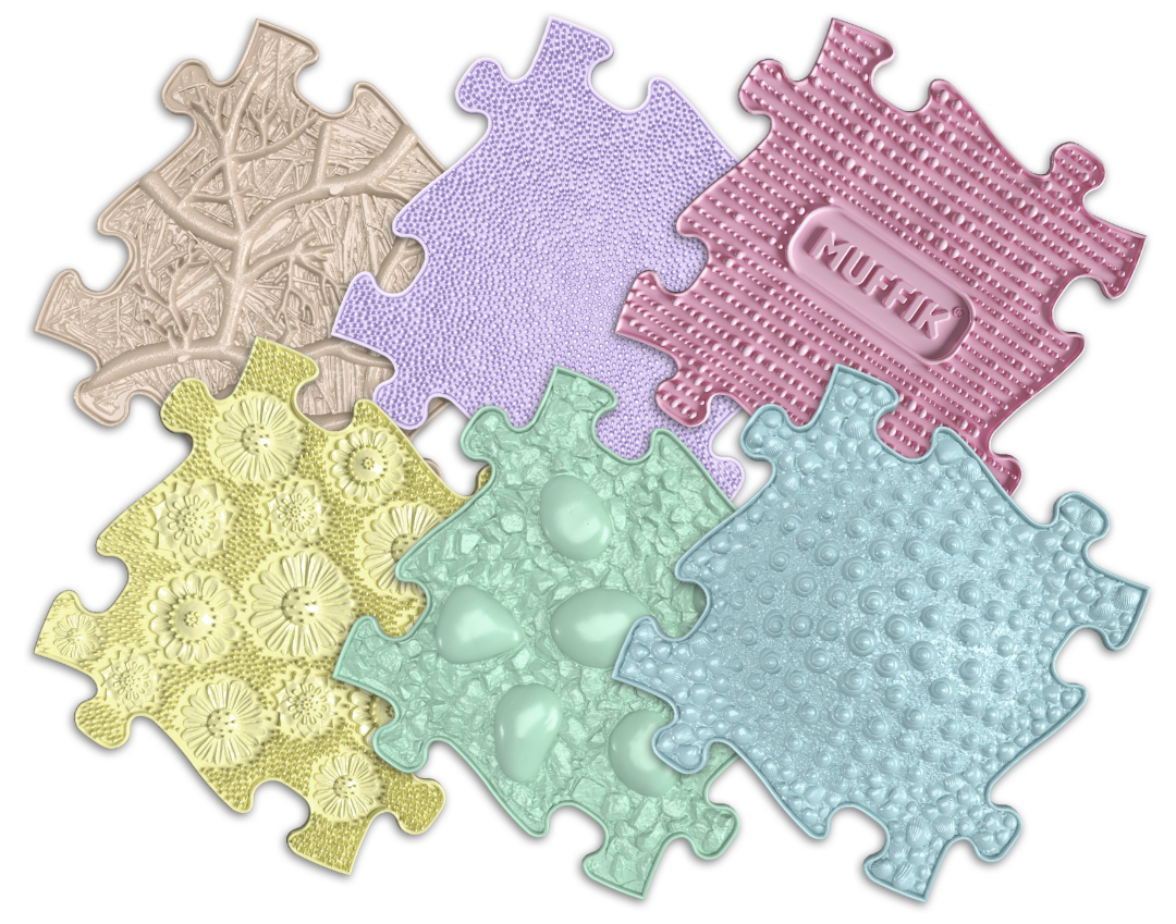 Tummy time pastel colour play mats for babies.