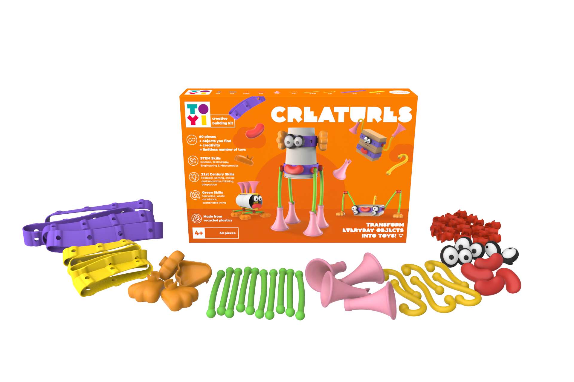 Toyi Creatures BUILDING Kit pieces