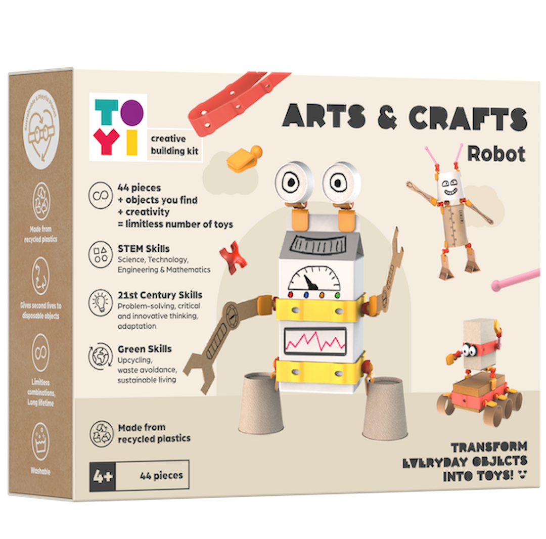 Robot Building Arts And Crafts Kit Toyi TINNITOTS robot-building-arts-and-crafts-kit-toyi-tinnitots