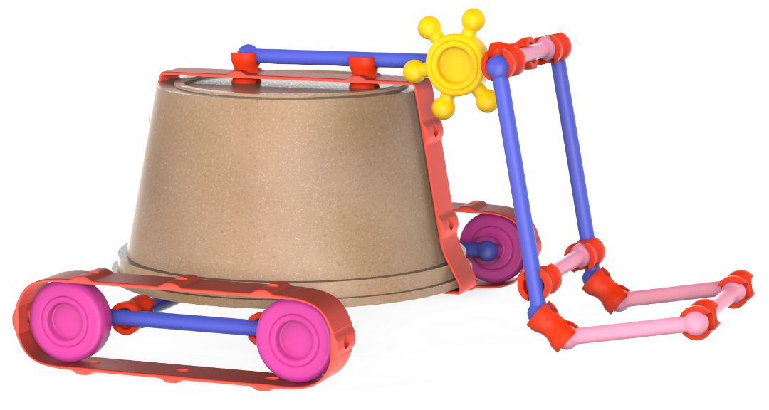 toy vehicle from recycled plastic