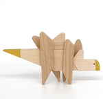 Load image into Gallery viewer, Dinosaur-magnetic-wooden-stegosaurus
