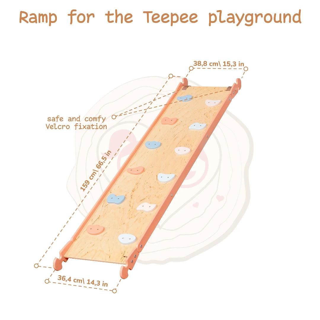 wooden ramp for kids and toddlers tinnitots