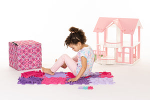 Muffik Pink Sensory Playmat Set in Australia by Tinnitots