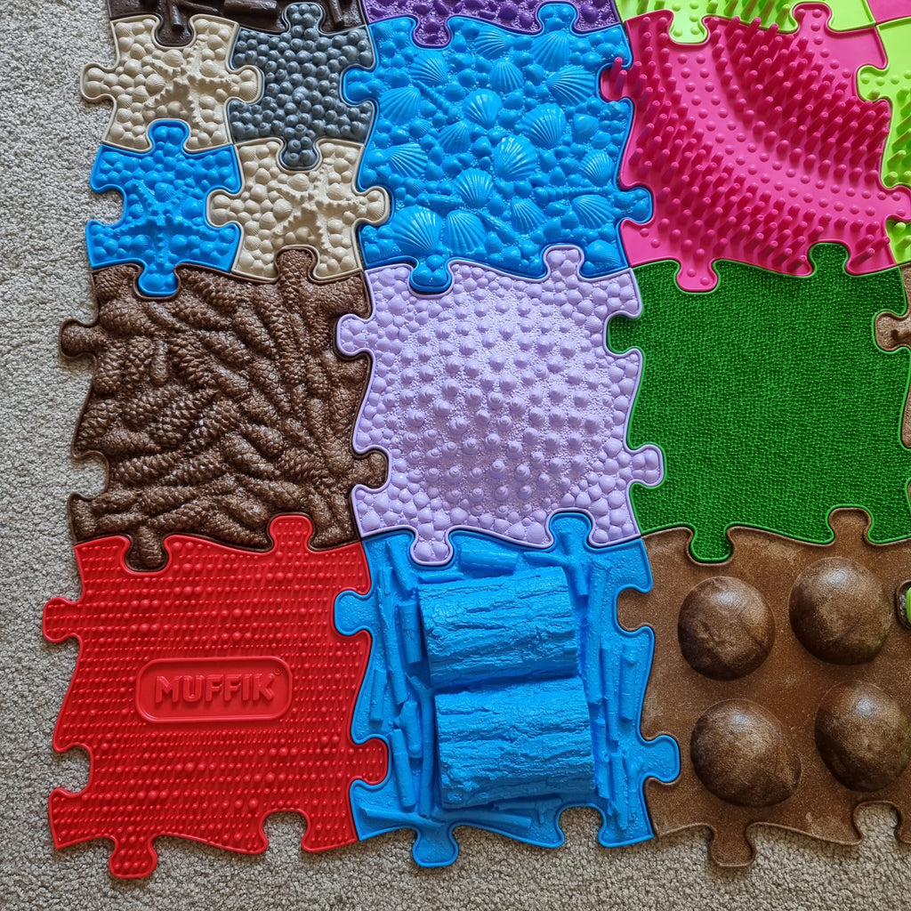 Muffik Diamond Sensory Play Mats - 49 Piece Set – TINNITOTS