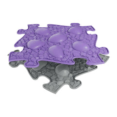 lilac and graphite colour puzzle activity mats if firm texture by Tinnitots.