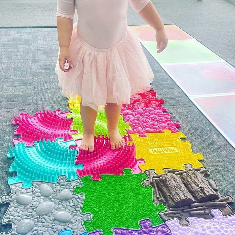 Textured play mats for kids