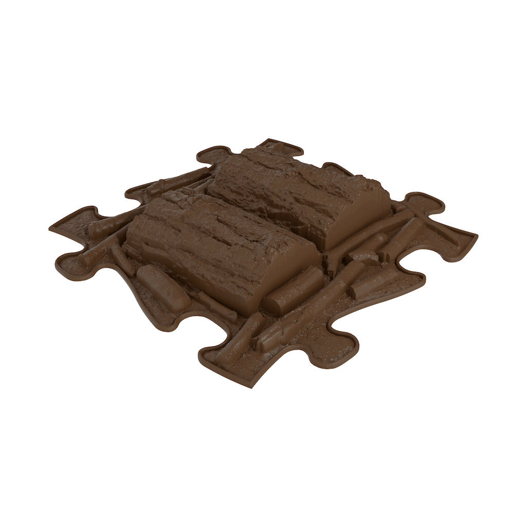 Logs in 3D deisgn mimicing natural logs in sensory play mats