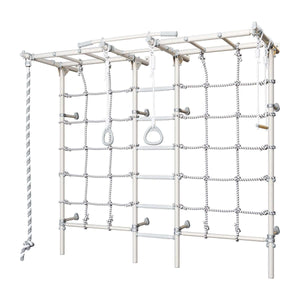 monkey bars with spider net 