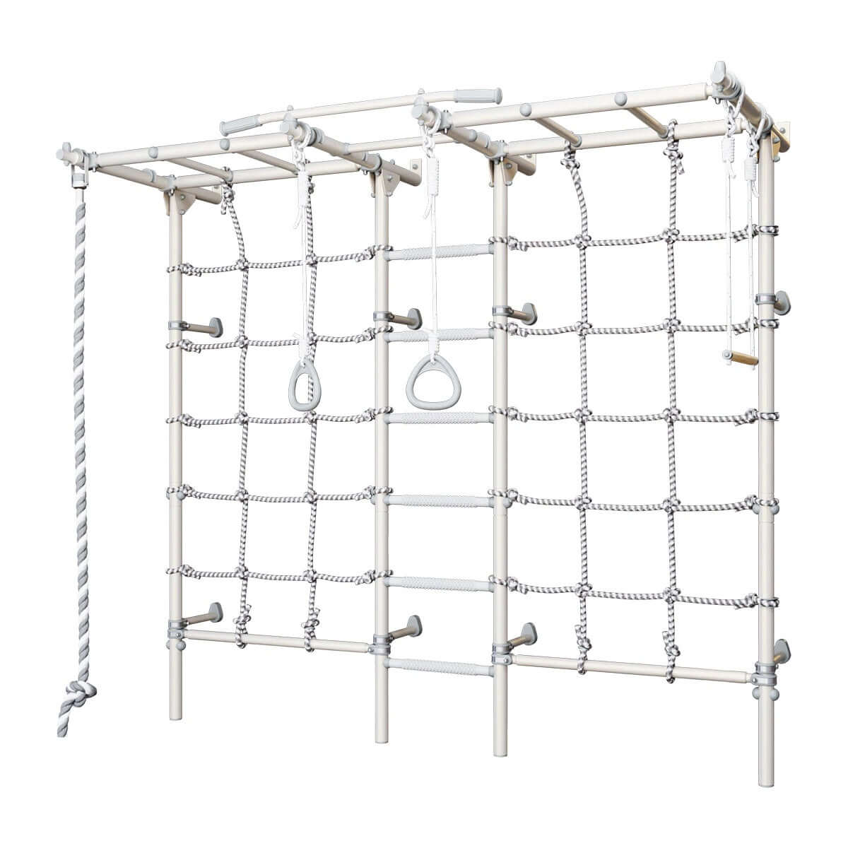 monkey bars with spider net  by Tinnitots