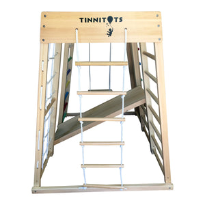 Wooden jungle gym indoor