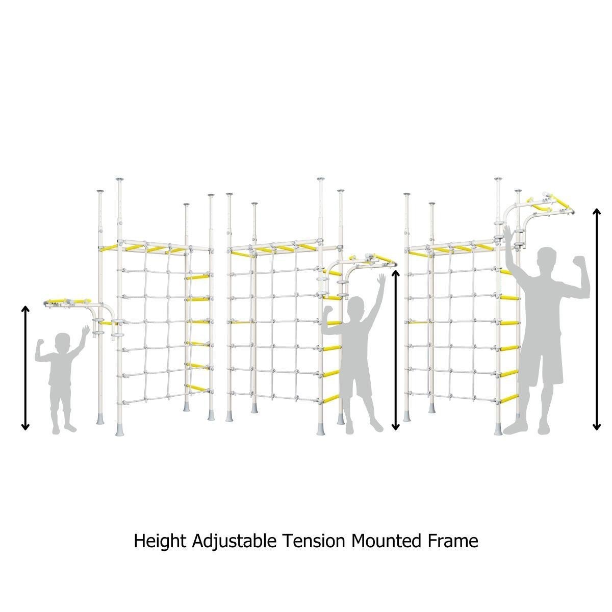 HEIGHT ADJUSTABLE MODULAR HOME PLAY GYMS FOR KIDS